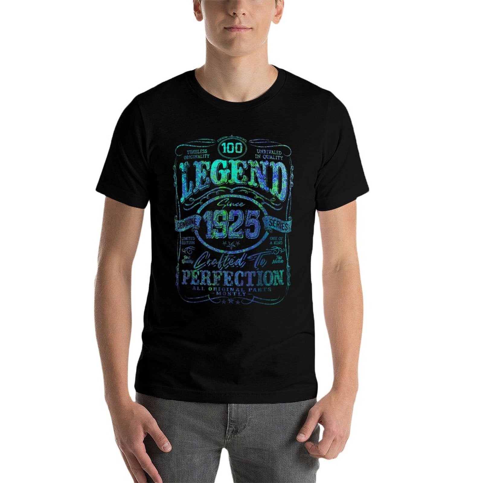 Vintage 1925 Limited Edition 100 Year Old 100th Birthday  High-quality Stitching T-Shirt