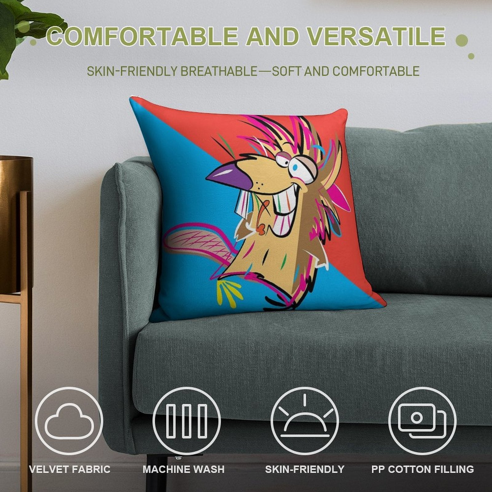 Norb! Soft Luxury Feel Throw Pillow