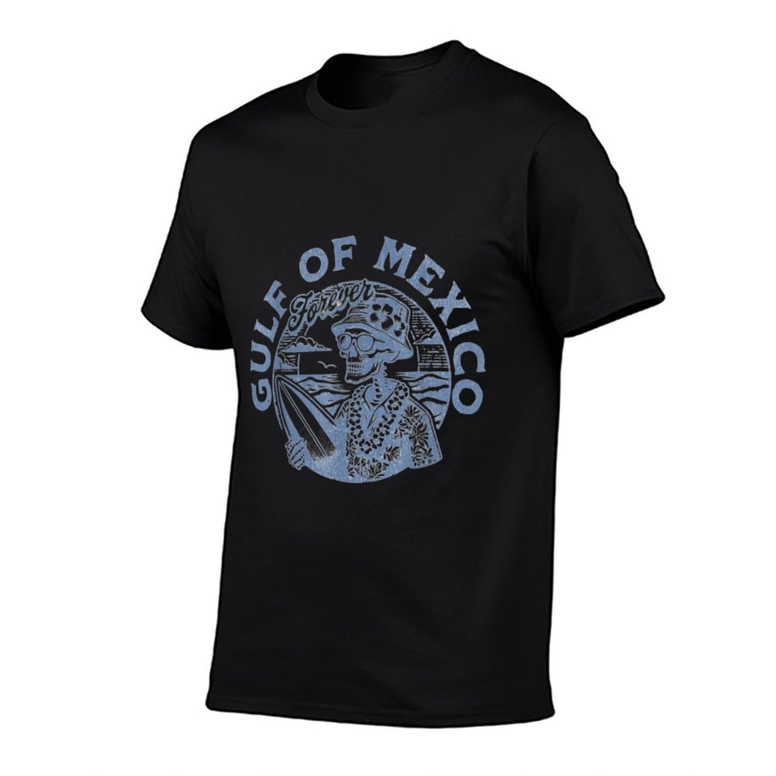 Gulf of Mexico Skeleton  Heathered Texture T-Shirt