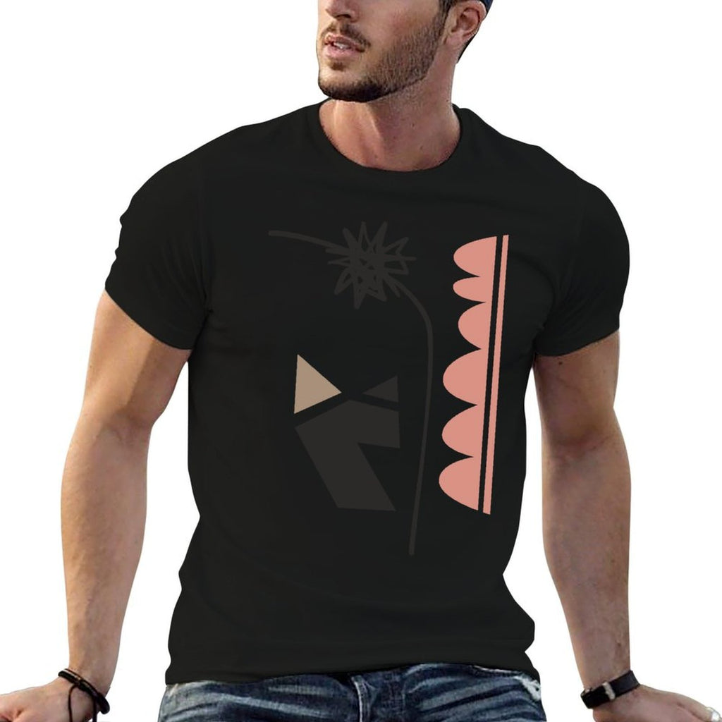 Mid Century Modern Art Abstract  Tagless Design T-Shirt