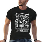 20 Year Old Christian Jesus And God 20th Birthday  Ribbed Collar T-Shirt