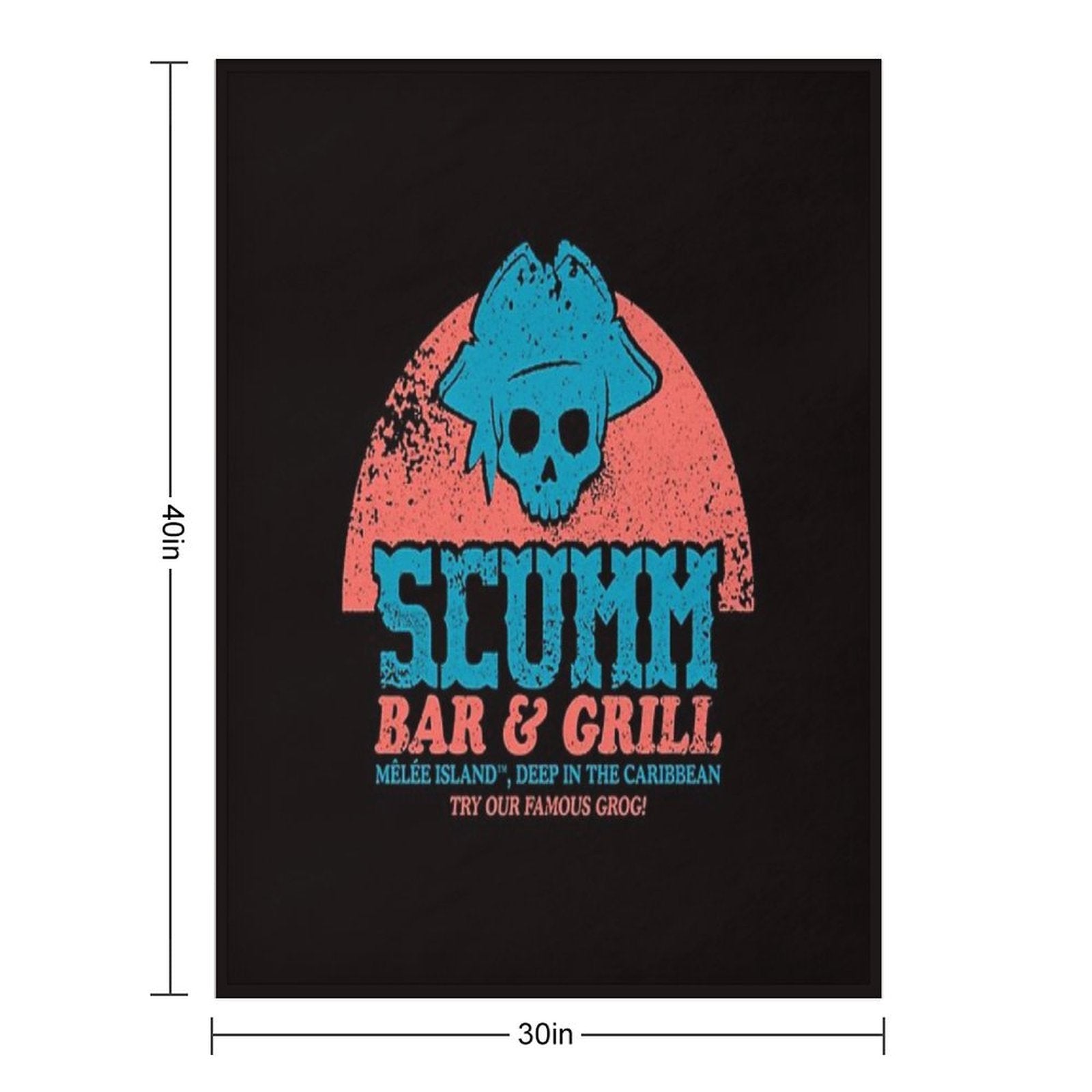 Scumm Bar Machine-washable Throw Blanket