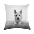 Little Blue The Westie Soft Luxury Feel Throw Pillow