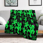 Cactuar Pattern Multi-functional Throw Blanket