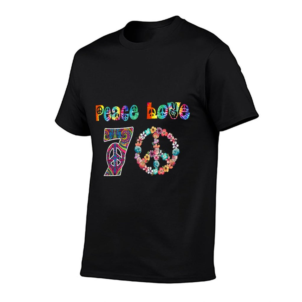 70th Birthday T 70 Years Olds Peace Sign Gift  Classic T-Shirt