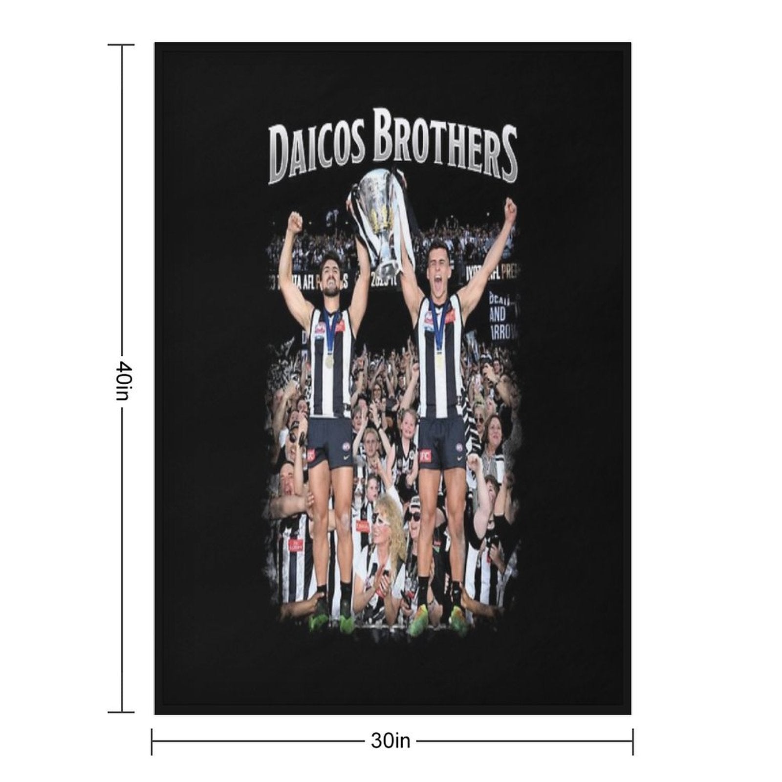 DAICOS BROTHERS Machine-washable Throw Blanket