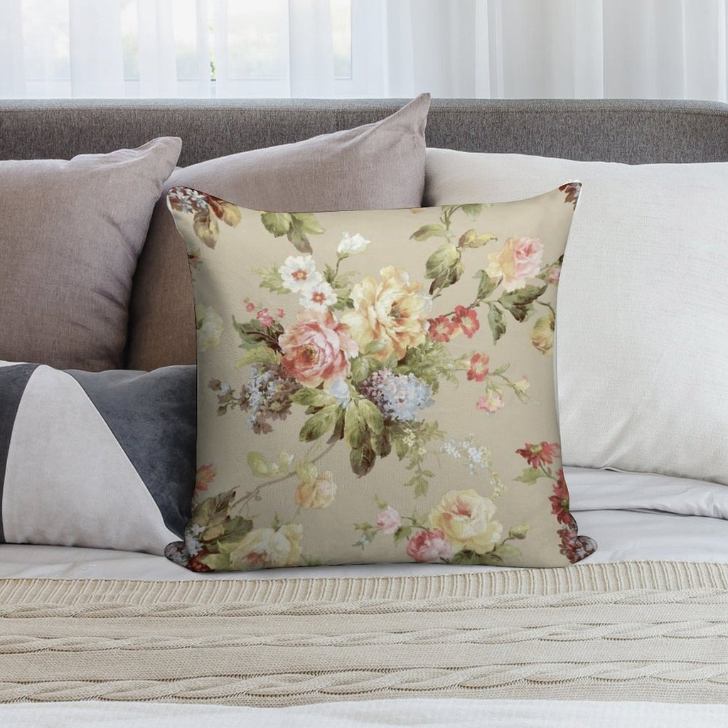 Vintage  Flower Modern Print Art Soft Durable Construction Throw Pillow