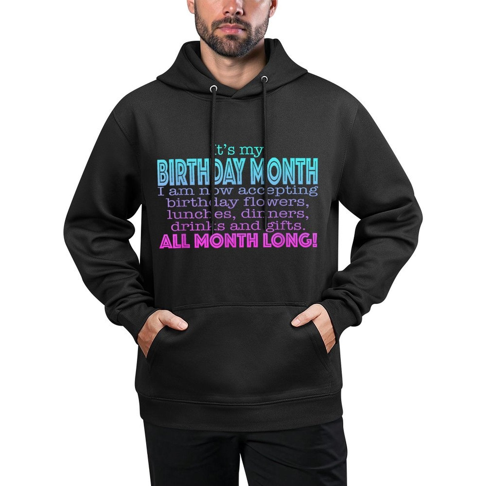 It&#39;s My Birthday Month Tshirt for Women Funny Gift Shape Retention Hoodie