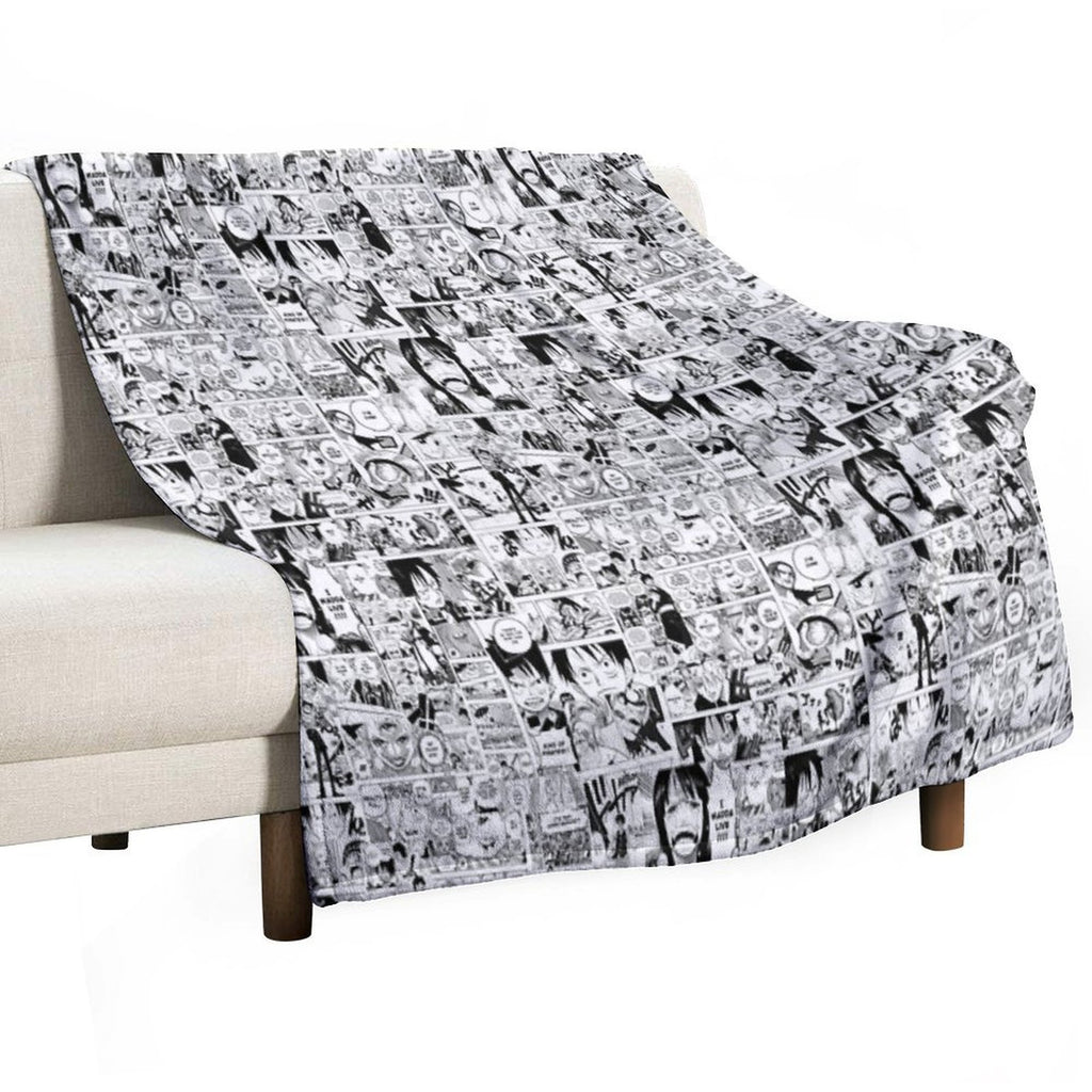 One Piece Manga Collage Comfort Throw Blanket