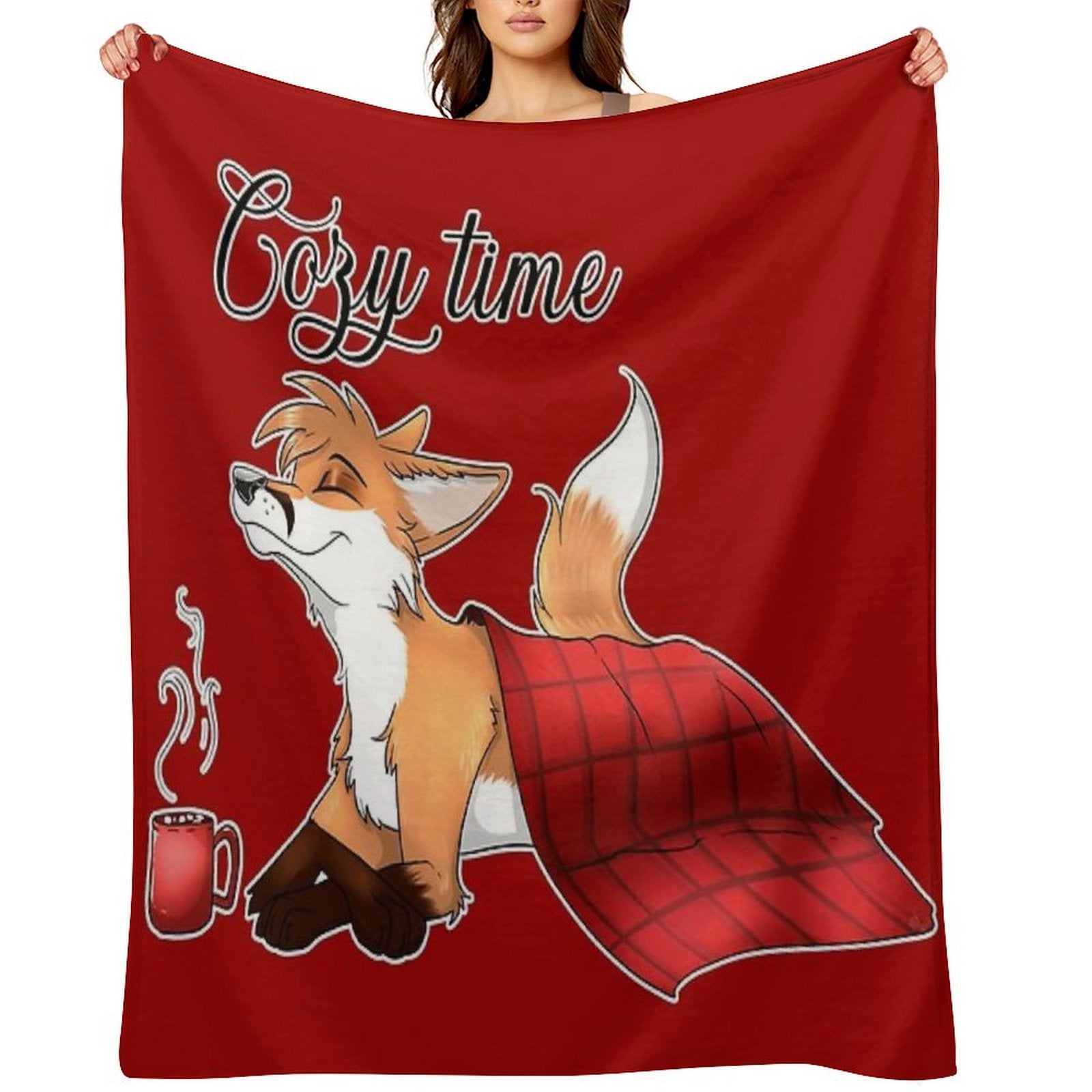 Cozy Time Foxy Blanket Comfort Throw Blanket