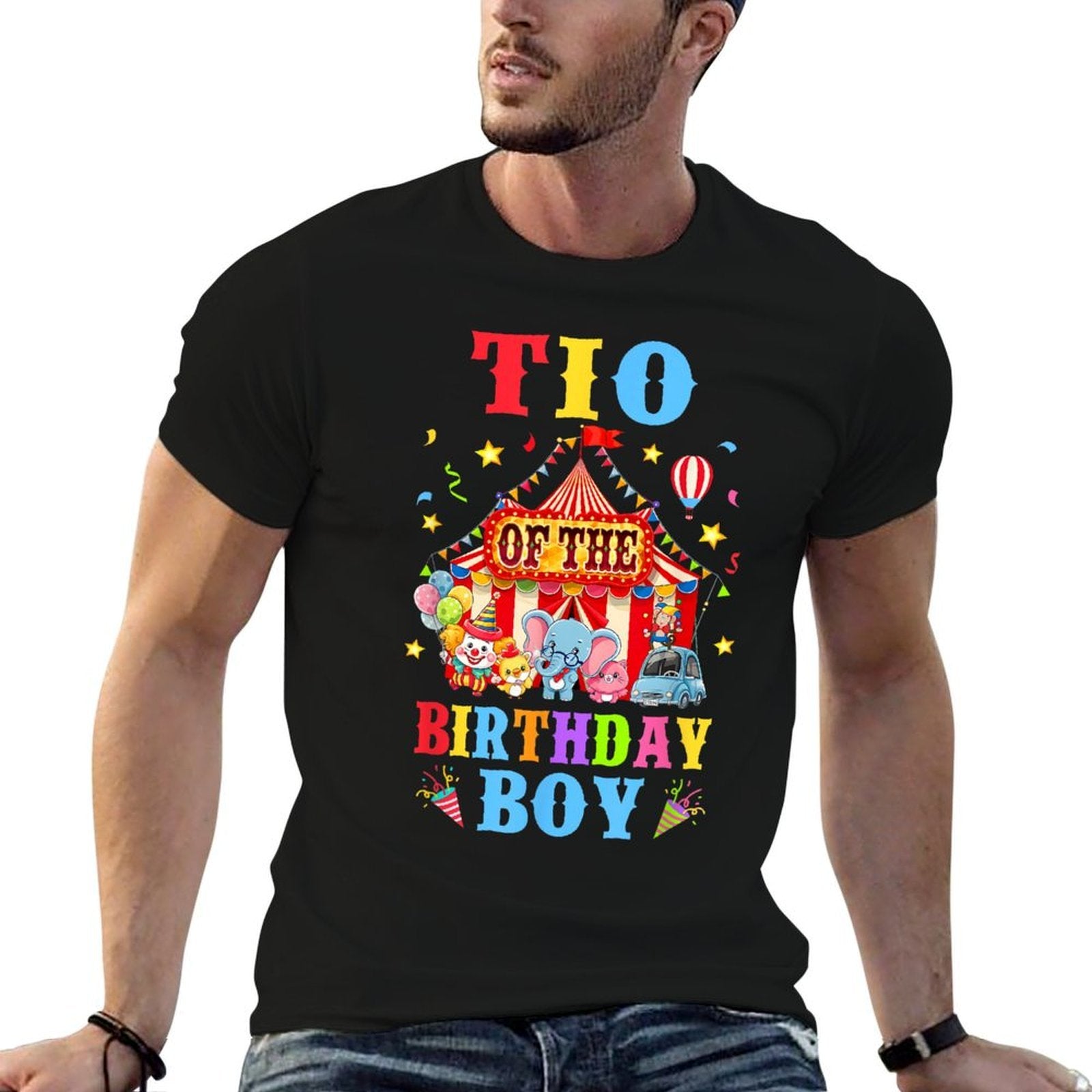 Tio Of The Birthday For Boy Circus Carnival Theme Party  Soft T-Shirt