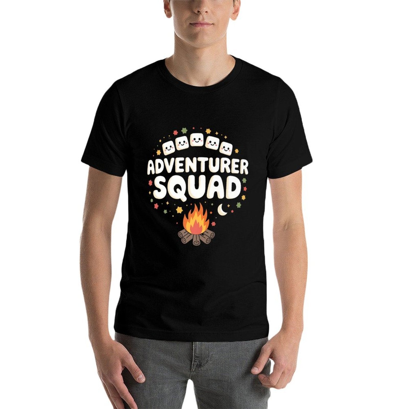 Adventurer Squad Campfire Cousin Crew Trip 2025 Marshmallow Premium  Stretchy T-Shirt