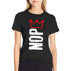 No Kings Protest Sign Nope Crown  Soft T-Shirt