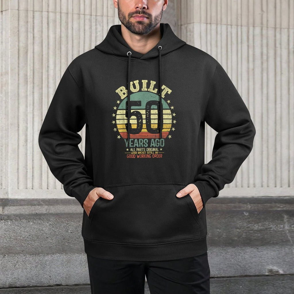 Built 50 Years Ago All Parts Original Funny 50th Birthday Medium-Weight Fabric Hoodie