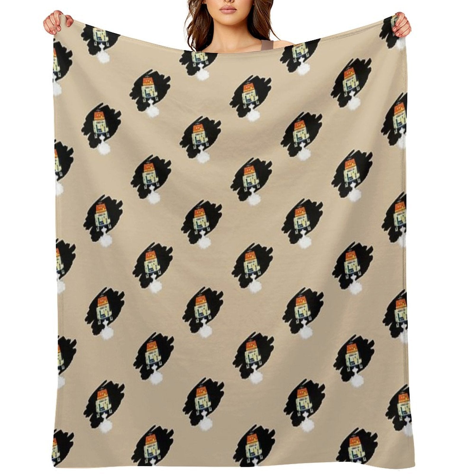 Chop in Space Eco-conscious Throw Blanket