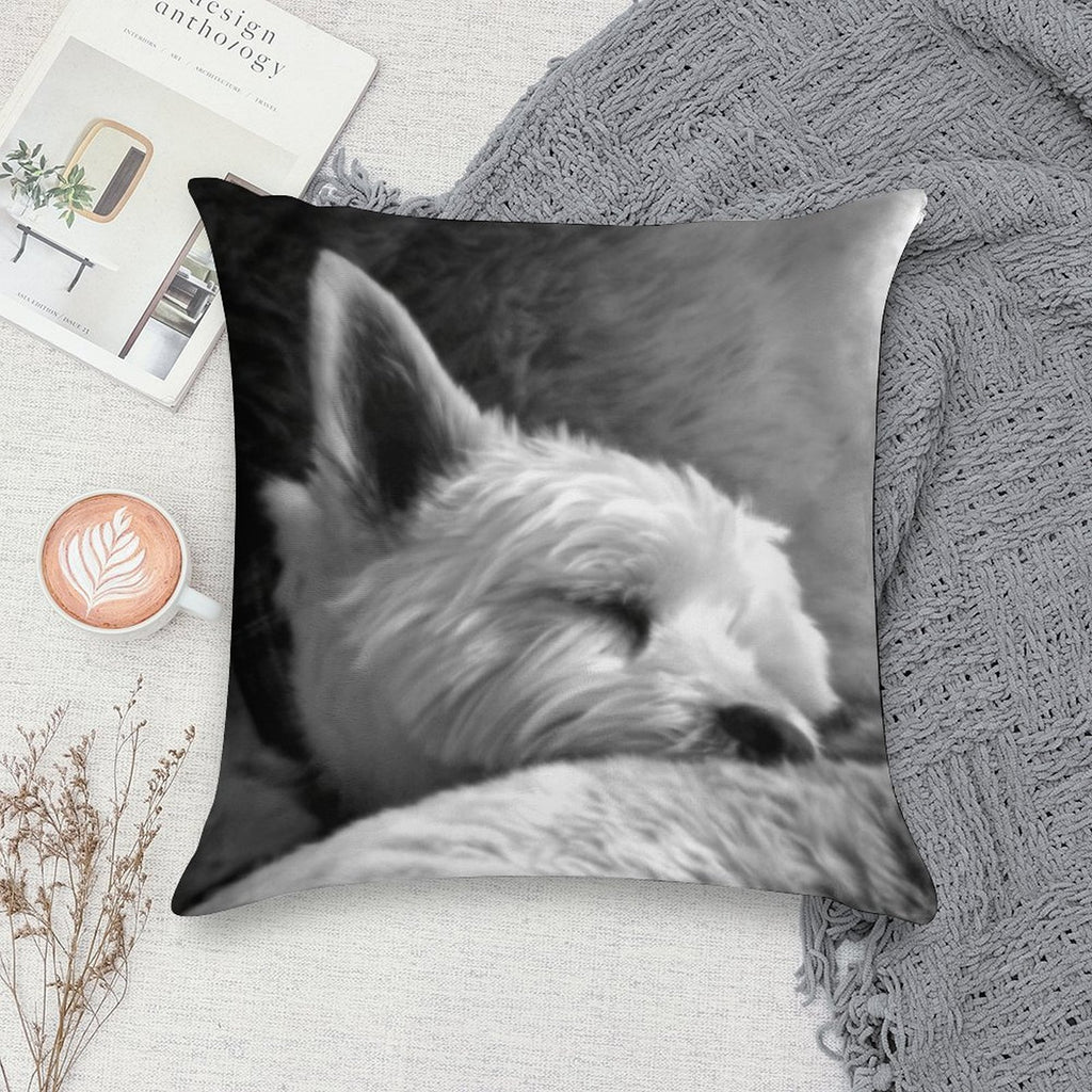 Dog Tired Soft High-Density Material Throw Pillow