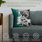 Poseidon's Mistress Alternate Soft Hidden Zipper Throw Pillow