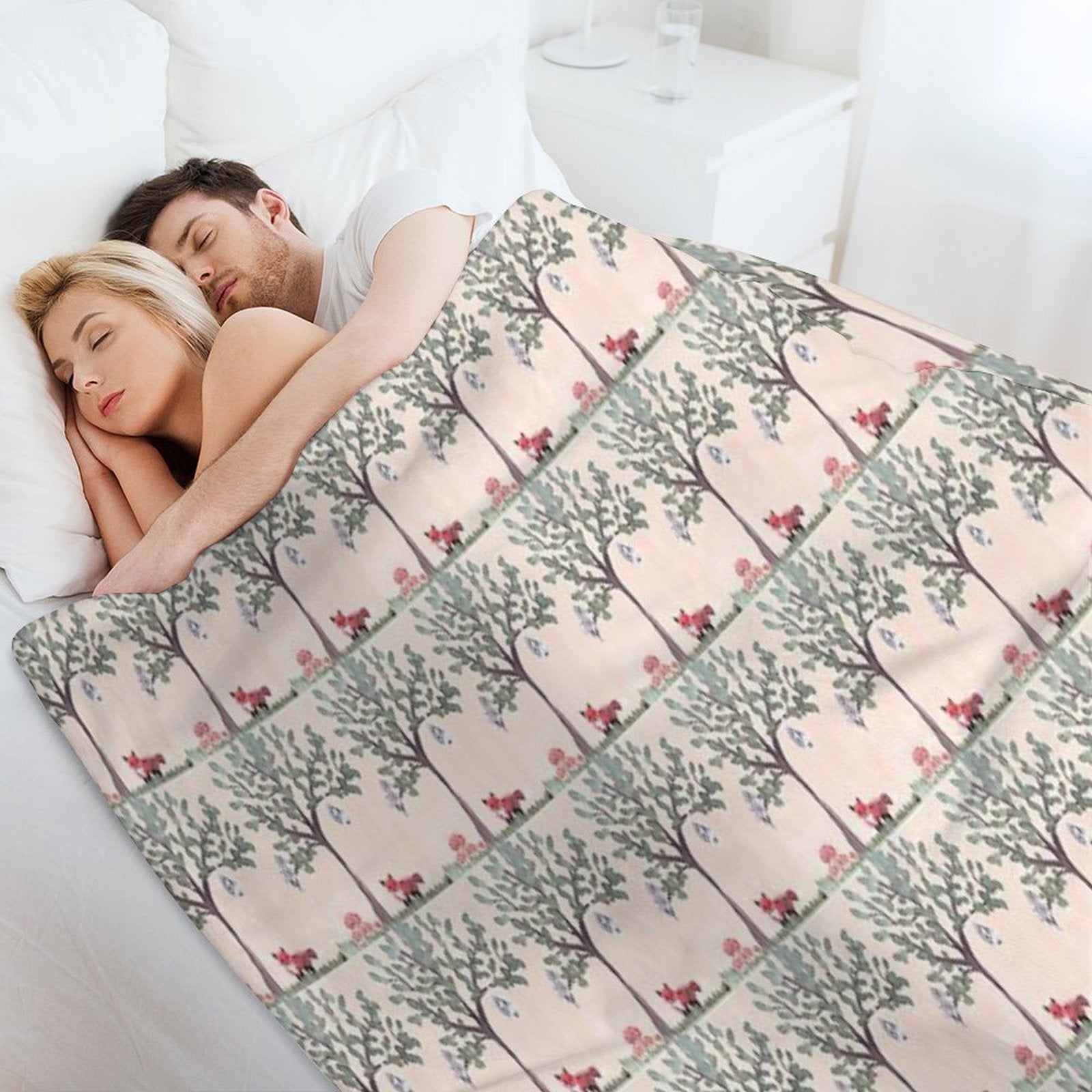 Forest Visitors Durable Throw Blanket