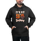 Its My 9th Birthday Basketball Theme Party 9 Years Old Breathable Fabric Hoodie