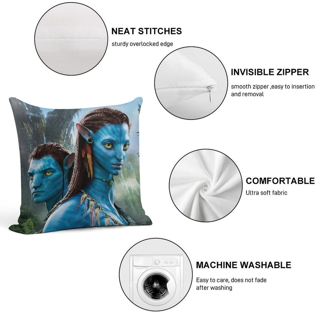 Avatar Print Soft Multiple Sizes Throw Pillow