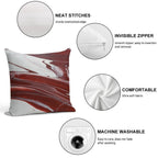 Ruby Pillars Soft Short Plush Fabric Throw Pillow