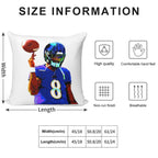 Handdrawn Lamar Soft Durable Construction Throw Pillow