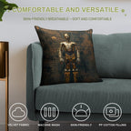 C3P0 Droid Star Wars Fan Art Soft Luxury Feel Throw Pillow