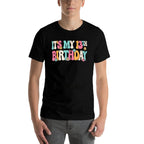 It's My 13th Birthday Party Groovy 13 Years Old Girl Sign My  Vintage-inspired T-Shirt