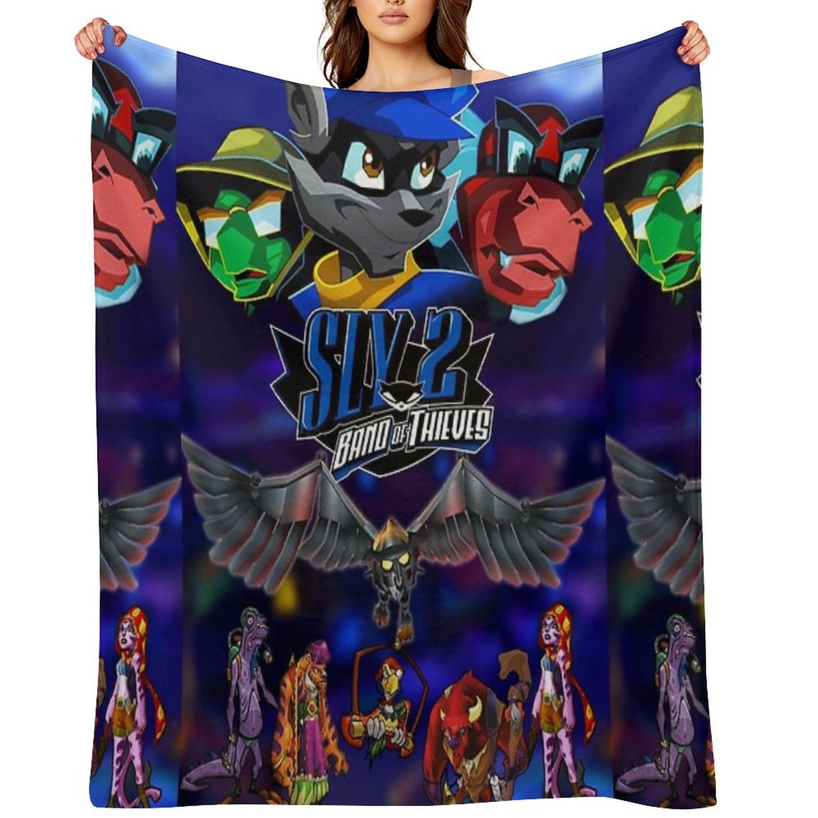 Sly 2 Band of Thieves Klaww Gang Eco-conscious Throw Blanket