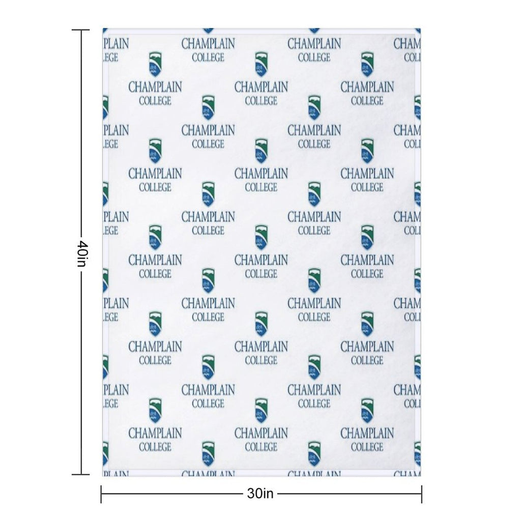 Champlain College Comfort Throw Blanket