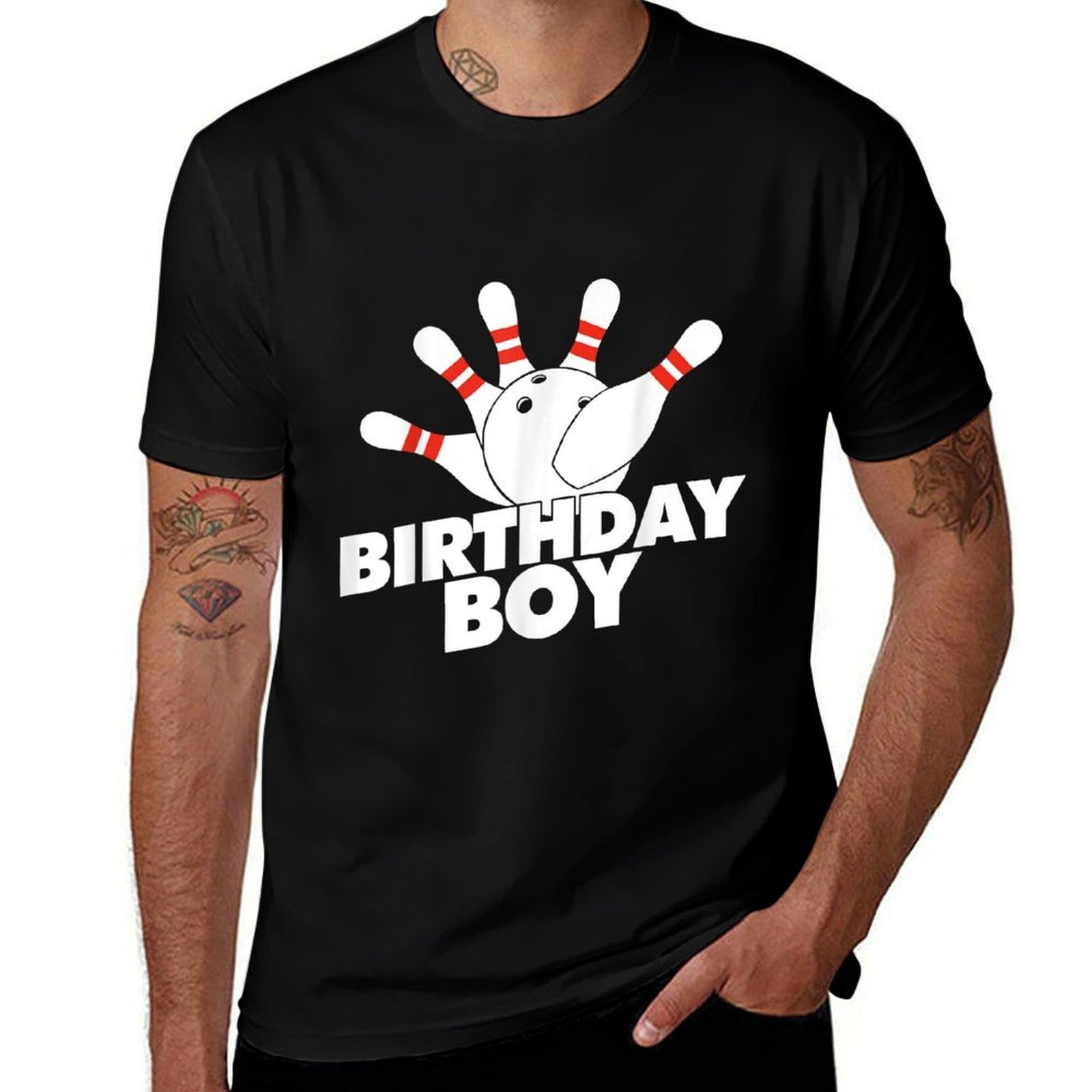 Birthday Boy Bowling Birthday Party Bowling Birthday Boy  Oversized Silhouette T-Shirt
