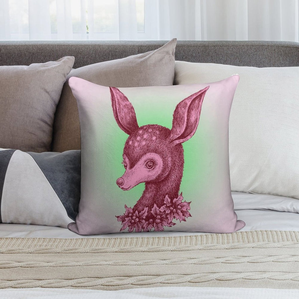 Rudy Soft Short Plush Fabric Throw Pillow