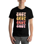 Zoey Retro Name Yoga Hobby  Soft T-Shirt