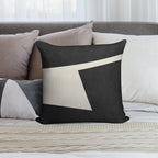 ABSTRACT SHAPES 02 Soft Short Plush Fabric Throw Pillow