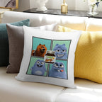 Grizzly And Lemmings Soft Durable Construction Throw Pillow