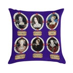 The Six Wives. Soft Washable Throw Pillow