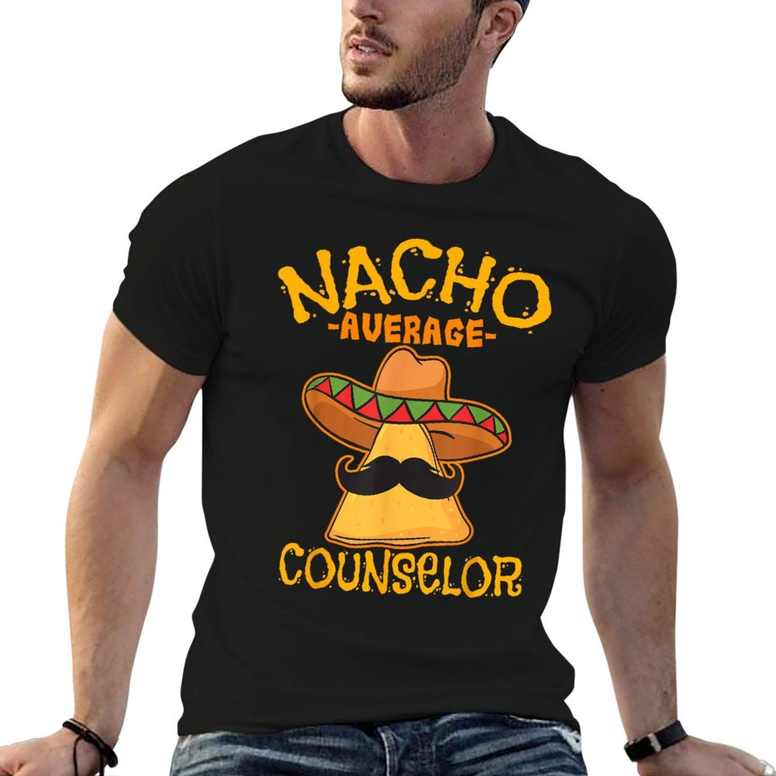 Nacho Average Counselor Adviser Consultant Cinco De Mayo  Easy-care T-Shirt