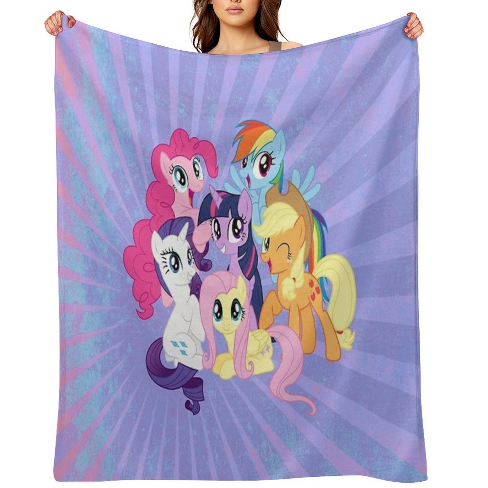My Little Ponies Machine-washable Throw Blanket