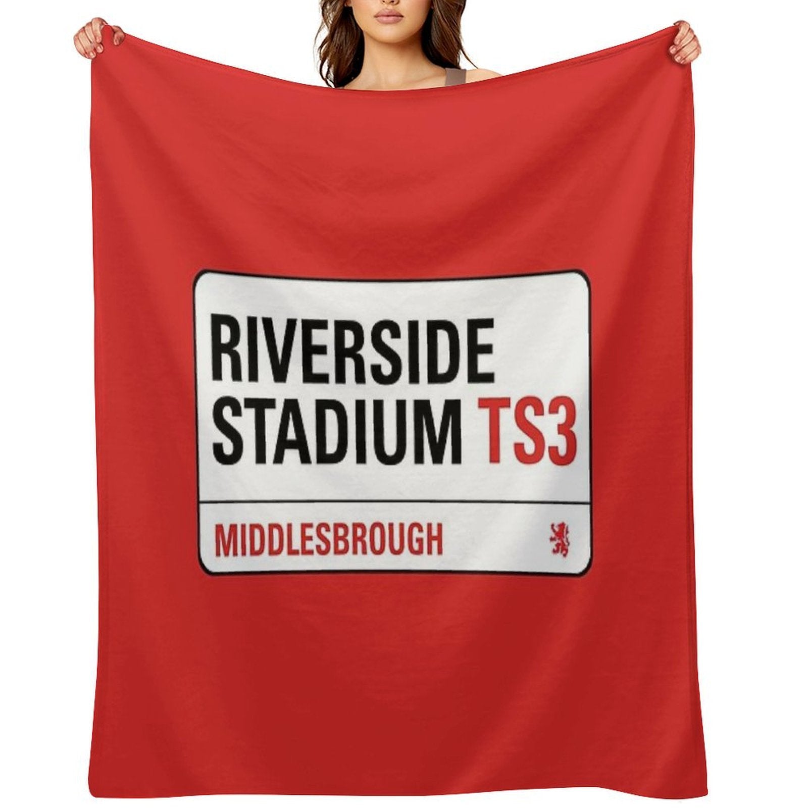 Riverside Stadium Middlesbrough Machine-washable Throw Blanket