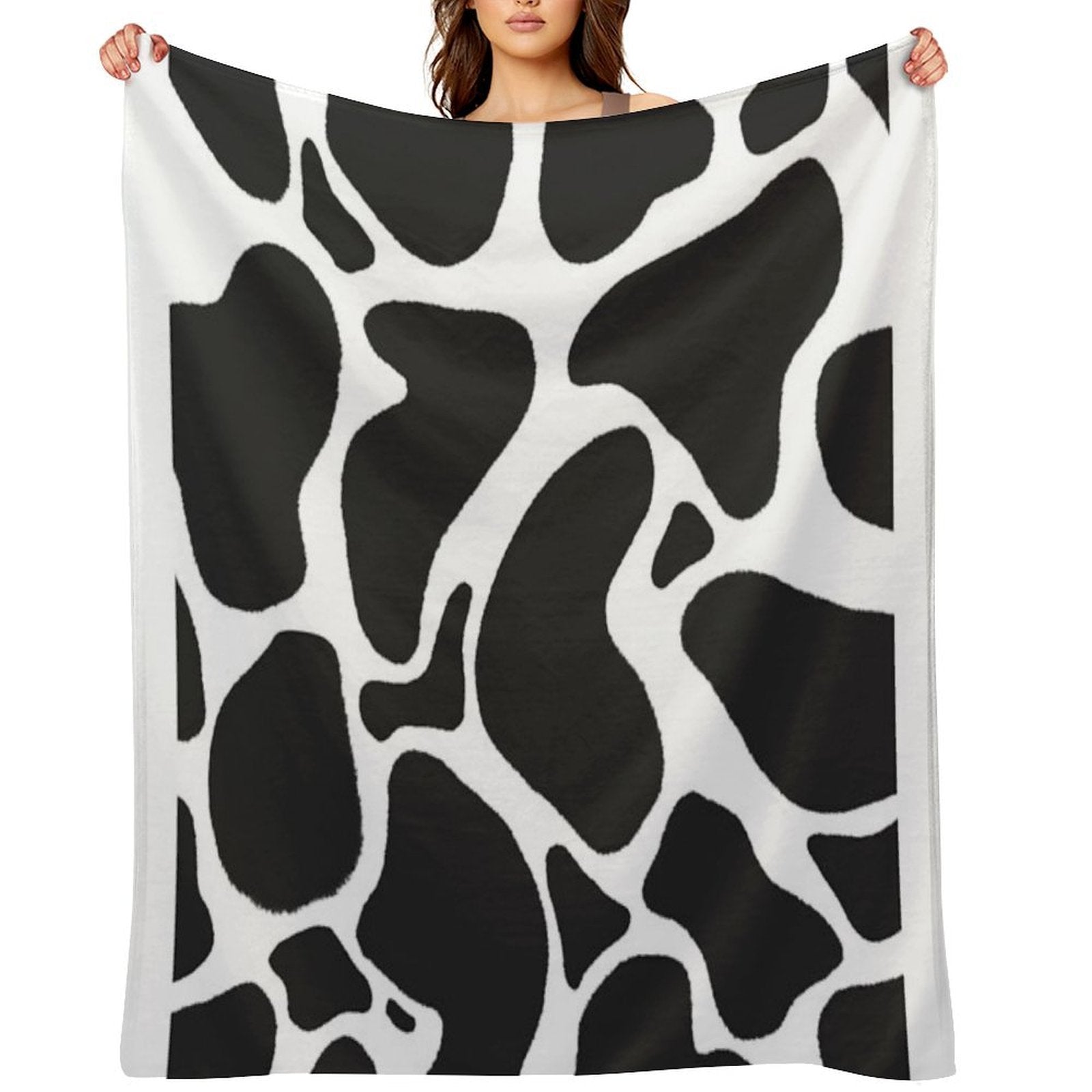 Classic Cow Print Premium Throw Blanket