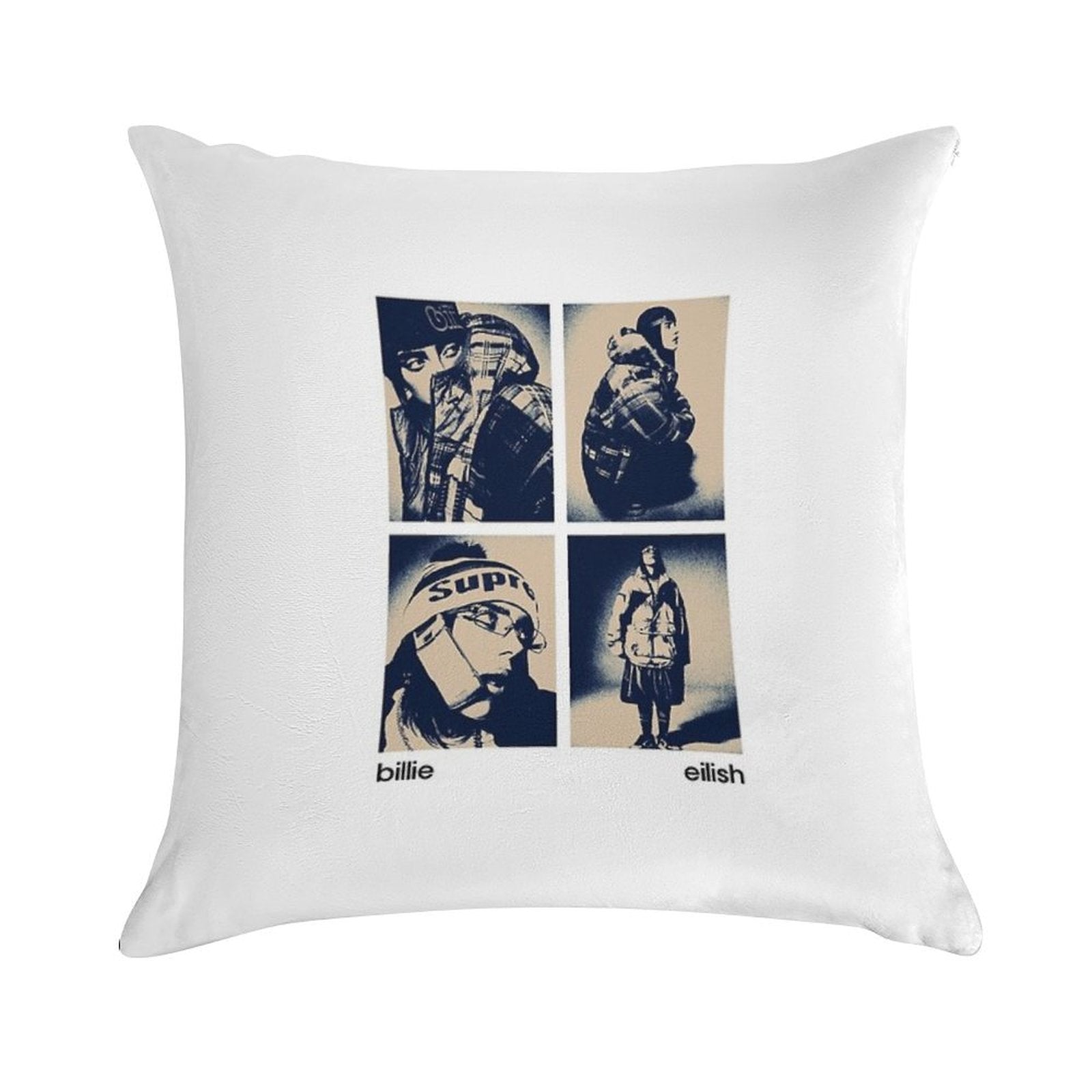 Billie Eilish - Hit Me Hard And Soft Soft Anti-Pilling Throw Pillow