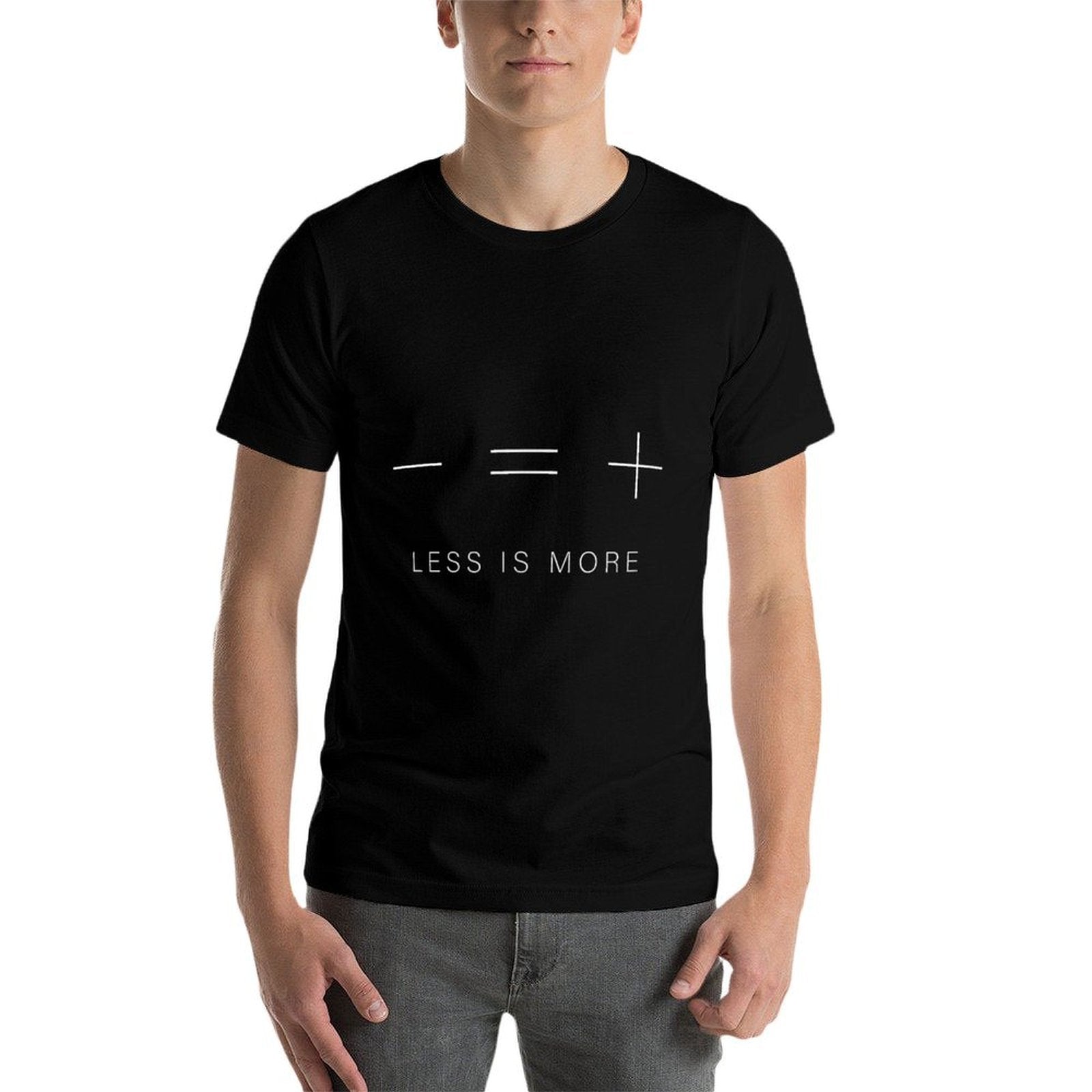 Unisex Cool Minimalist Style Less Is More  Fade-proof Color T-Shirt