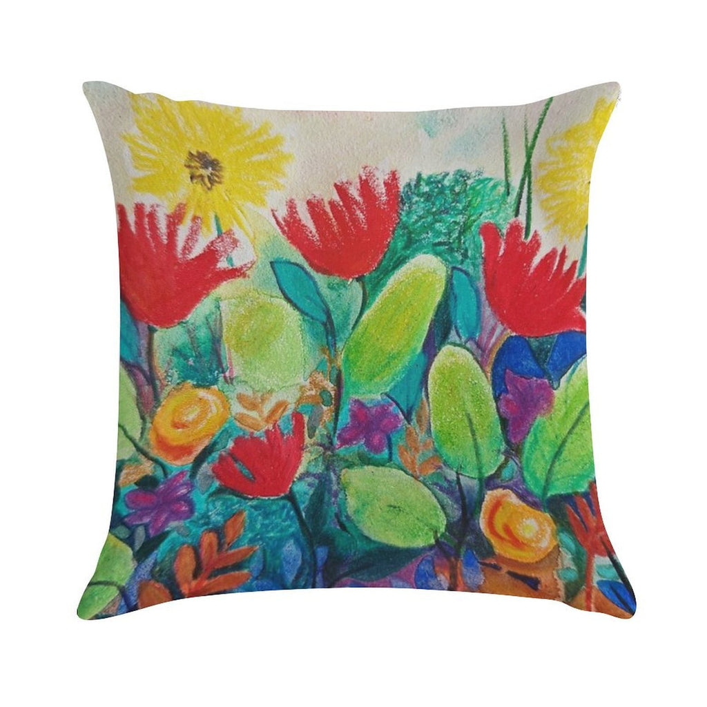 Flower Power Soft Warmth Comfort Throw Pillow