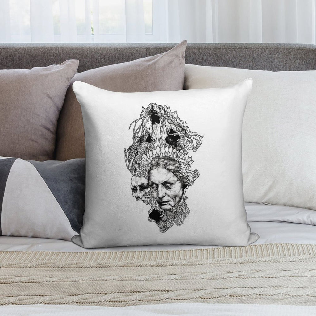 Old Witch Soft Bedroom Essential Throw Pillow