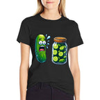 Funny Pickle Surprise A Cucumber And A Jar Of Sliced Pickles  Moisture-wicking T-Shirt