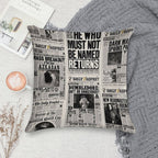 Fantasy Newspaper Soft Luxury Feel Throw Pillow
