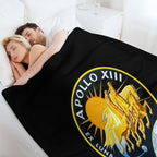 Apollo 13 Mission Patch Plush Throw Blanket