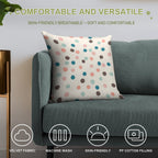 Pretty Confetti Polka Dot Pattern Soft Durable Construction Throw Pillow