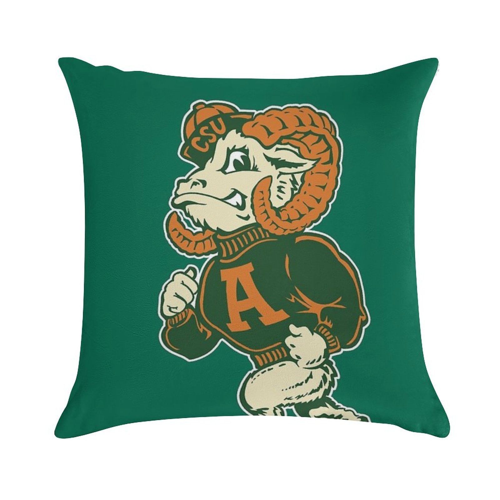 Vintage Colorado State University Aggies Logo Design Soft Washable Throw Pillow