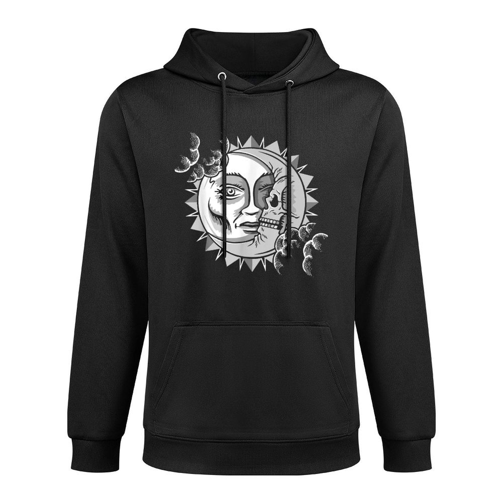 Tarot Astrology Sun Face And Skull Moon Mandala Pilling-Resistant Hoodie